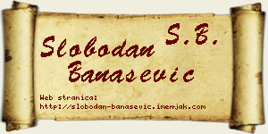 Slobodan Banašević vizit kartica